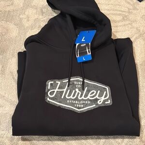 Hurley Men's Black Hoodie Sweater